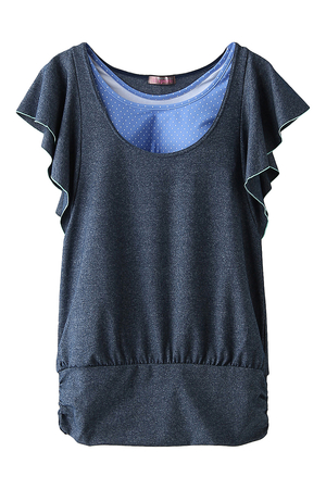 [�T���A�C�X�|�[�c SAN-AI Sports] UV�J�b�g�g�b�v�X �u���[ ELLE SHOP �ʔ�