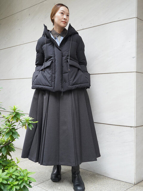 mimi★雜誌掲載【美品】ebure ボンディングジャケット　ブラック mimi様専用☆雜誌掲載【美品】ebure ボンディングジャケット ブラック