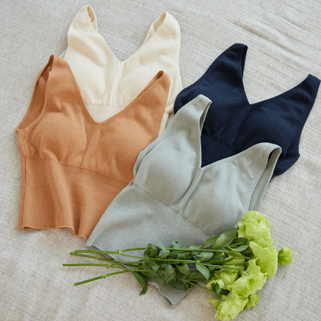 バスト温活にぴったりな「NETENE.(ネテネ)」のニットブラレット