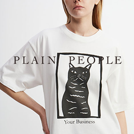 「プレインピープル」のオリジナルプリントＴシャツ