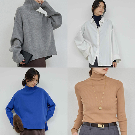 人気沸騰中"タートルニット" を徹底比較