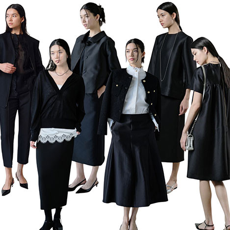 きちんと、でも軽やか。 j.(ジェイドット)で大人のためのブラックスタイル