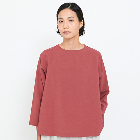 ＜夏でも袖丈が欲しい方へ＞シアー素材で涼しいベーシックブラウス