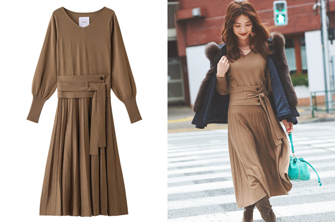 Elle Shop 今着たいニットワンピースをピックアップ ファッション通販 エル ショップ