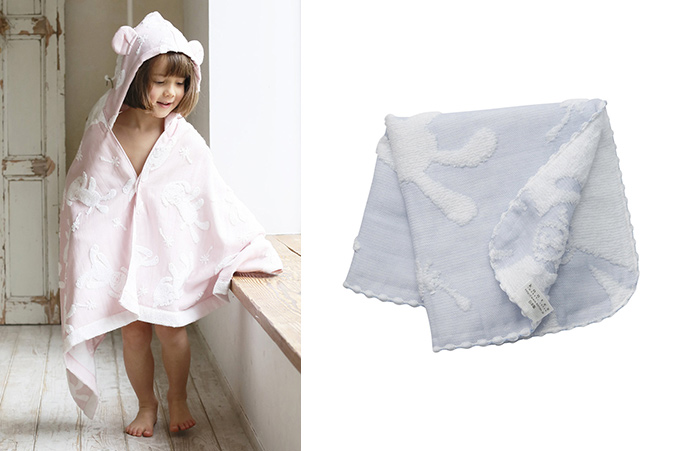 Elle Shop 赤ちゃんから小学生まで長く使える 便利なフード付きバスタオル ファッション通販 エル ショップ