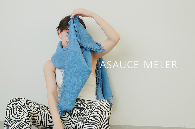 ELLE SHOP】「ASAUCE MELER (アソースメレ)」別注ストールが先行予約