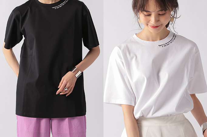 ELLE SHOP】何枚も欲しい！ シンプルTシャツ＆ロンTをご紹介｜ファッション通販 エル・ショップ