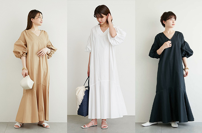 Elle Shop Staff Snap 人気ワンピースの身長別スタイリング ファッション通販 エル ショップ