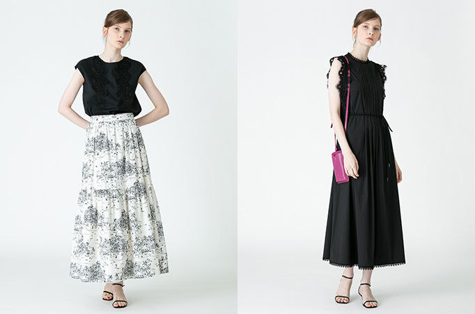 ELLE SHOP】【LOULOU WILLOUGHBY】embroidery&lace｜ファッション通販