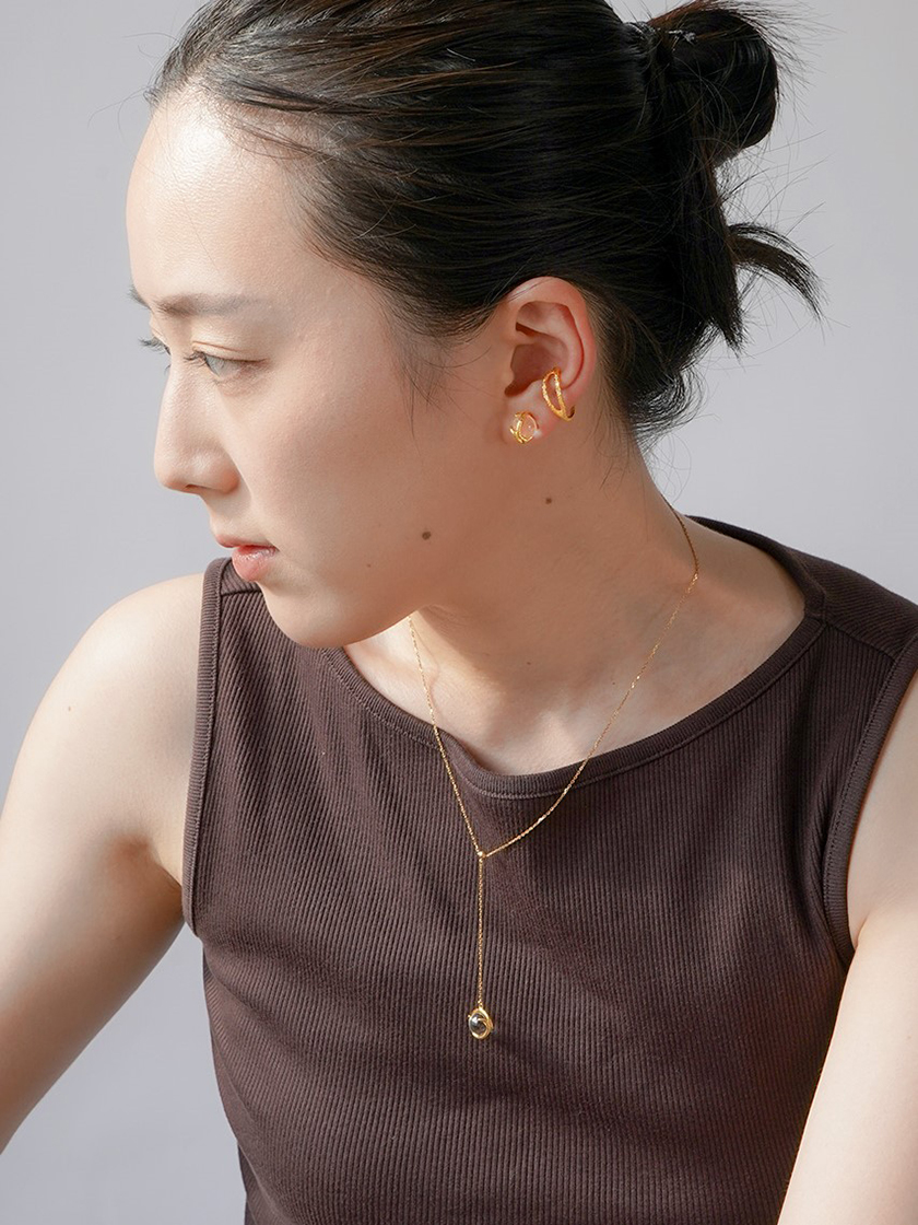 AYAMI jewelry(アヤミ ジュエリー)｜Twist Pave ペンダント/ゴールド 