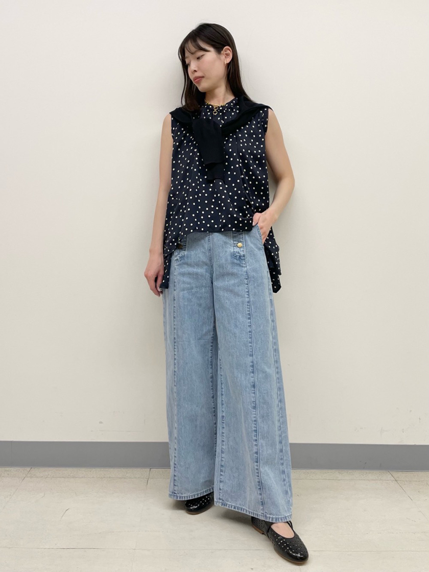 Lee×LANVIN en Bleuのコラボデニムコーデ