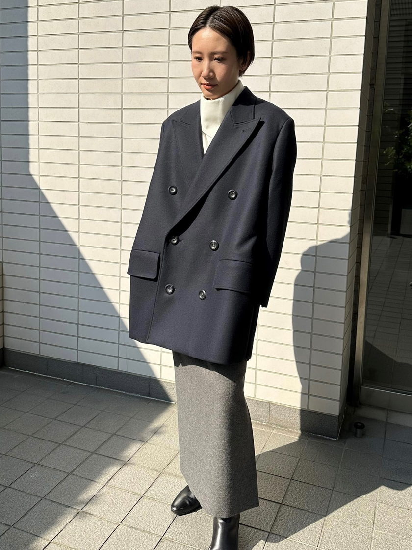 THE RERACS ザ・リラクス 20AW メルトンロングPコート-