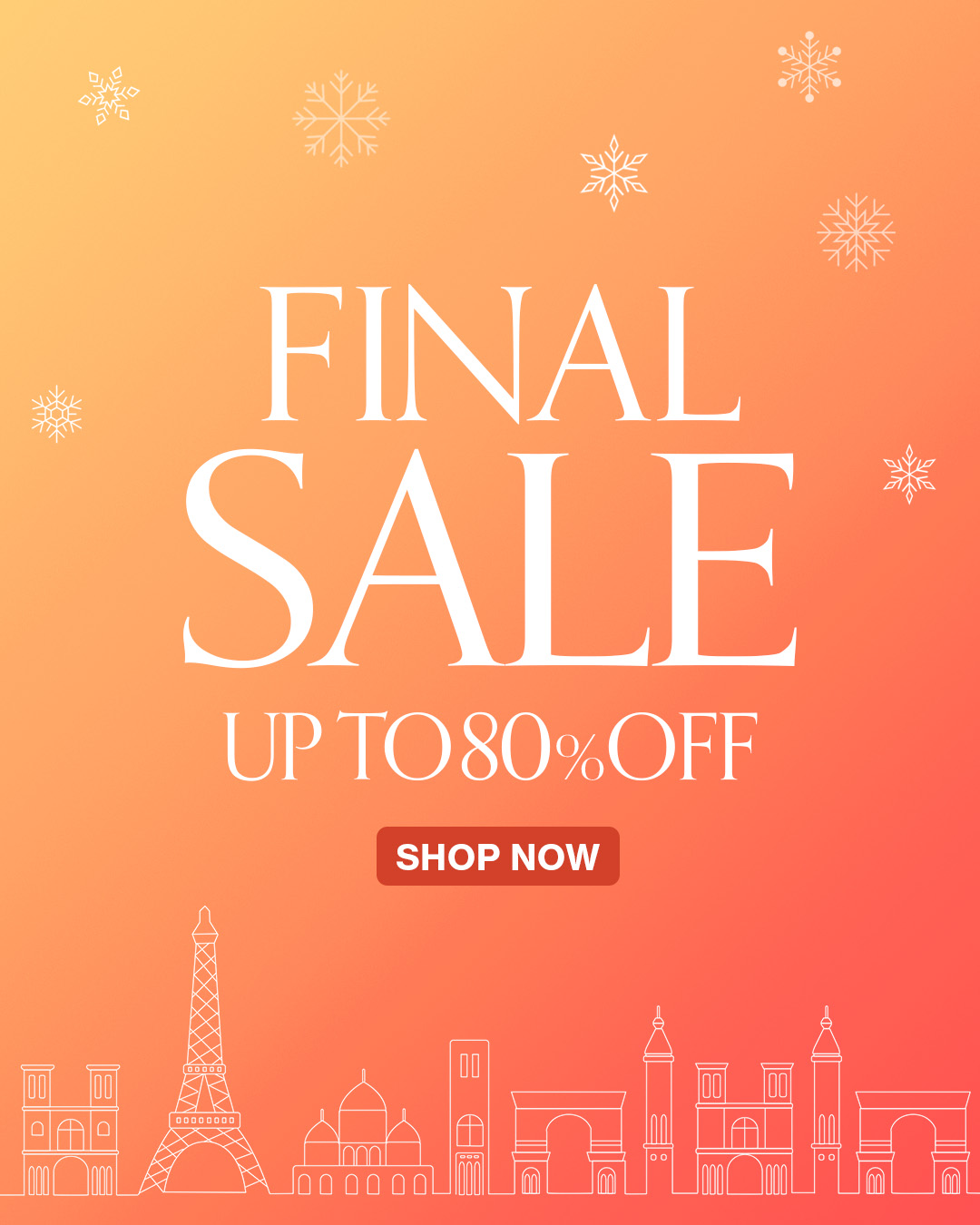 人気アイテムがMAX80% OFF！ FINAL SALE開催中