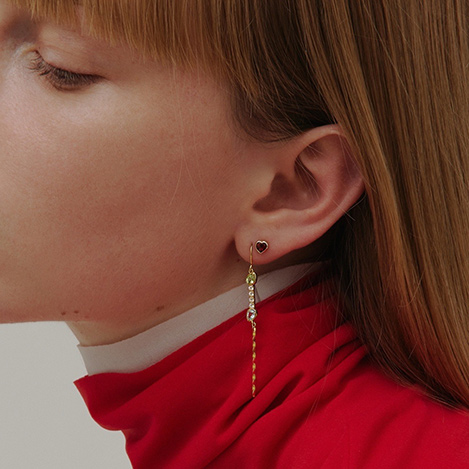 さりげないハートモチーフ