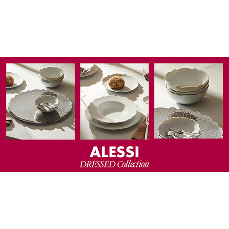 食卓に気品を。ホワイトカラーの名品テーブルウェア「アレッシ」ドレストシリーズ