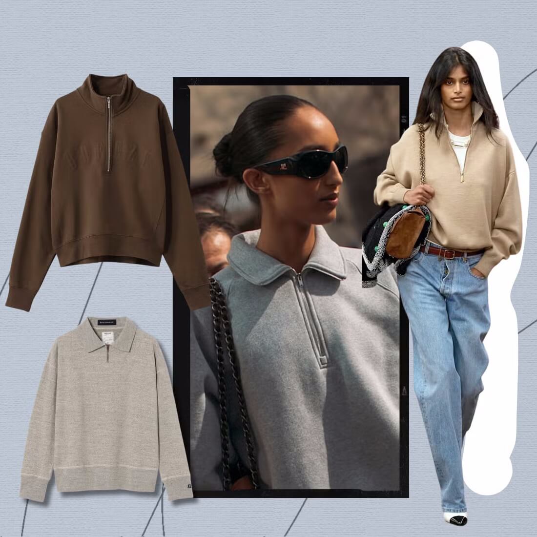 【2026春夏トレンド】 「ハーフジップ」が世界的ブーム！ シンプル＆高見えスエット18選