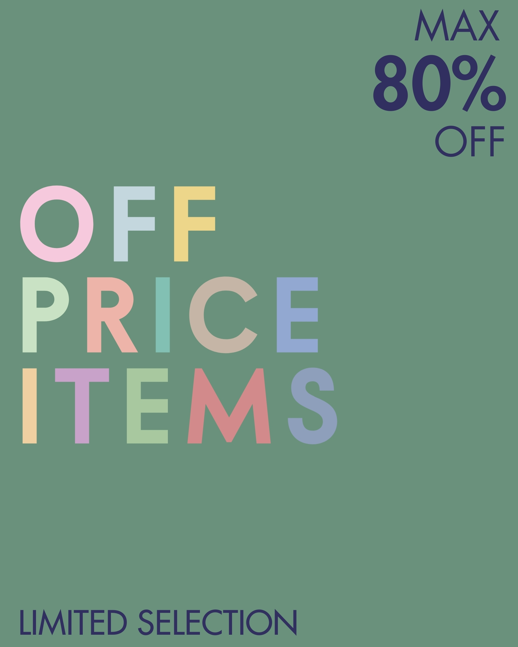 OFF PRICE ITEMS | 気になるアイテムが特別なプライスで登場！