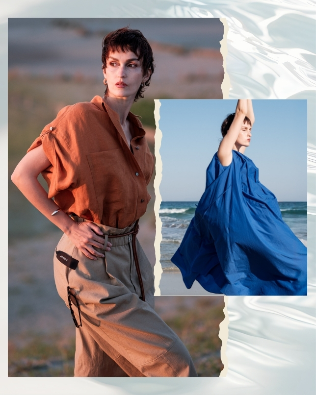 DOMELLE - 大地のアースカラーと海のブルー。「ドメル」の新・大人スタイル