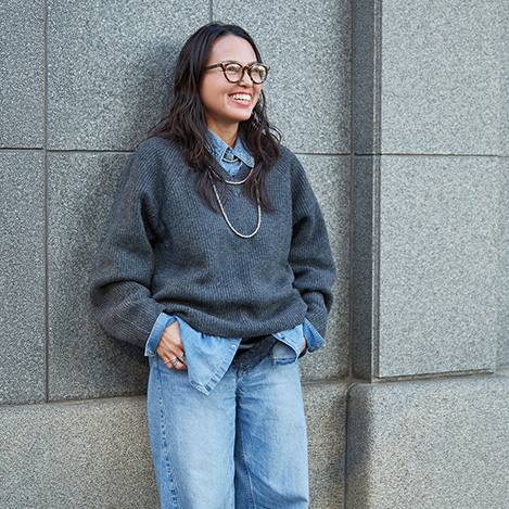 1er Arrondissement - デイリーをアップデートするデニム×ニットスタイル