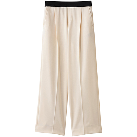 M・fil - 美脚とあたたかさを両立する「エムフィル」の裏起毛ワイドイージートラウザーズ