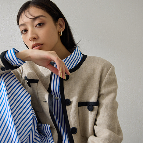 Whim Gazette - 【PRE ORDER】遊び心を効かせた、リネン素材のアイテムと、今季注目のトレンドスタイル