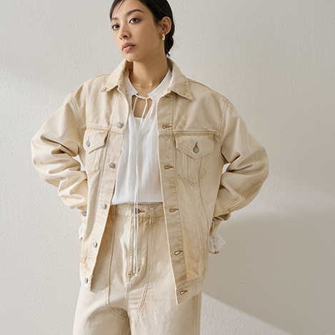 Whim Gazette - 【PRE ORDER】ヴィンテージライクなデニムのセットアップや、オフショルダーデザインのダンボールプルオーバーなど新作予約スタート