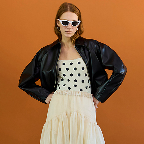 MAISON SPECIAL - 春の万能アウター　フェイクレザージャケット