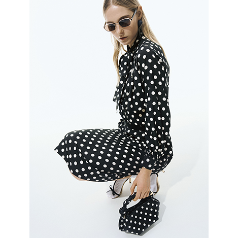 DESIGNWORKS - 春コーデを華やかに。「デザインワークス」のドットプリント