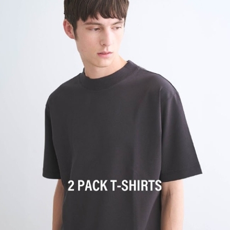 three dots - 「スリードッツ」のベストセラー“2パックTシャツ”