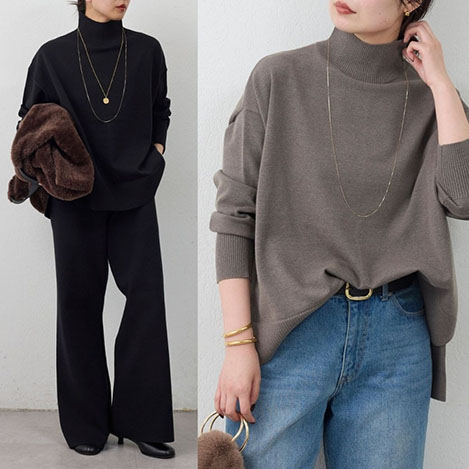 GALLARDAGALANTE - 【名品】オーバータートルニットがセットアップになって再登場