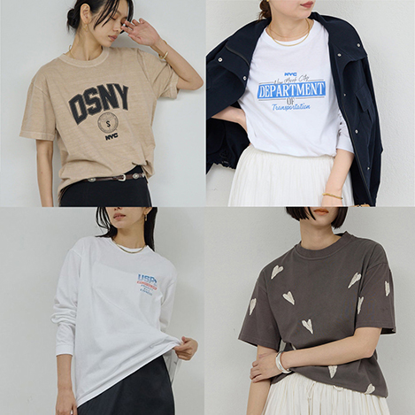 インナーにも最適！Tシャツ図鑑