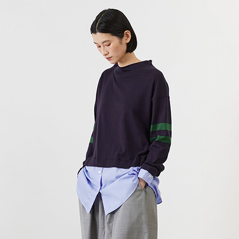 秋の大人プレッピースタイルにぴったり「アダワス」のシャツレイヤードアイテム