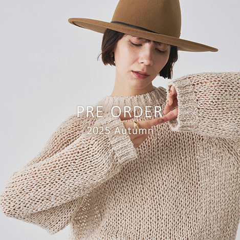 【PRE ORDER】ワードローブと馴染む最新アイテム