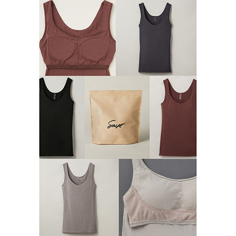 優しくホールドしてくれるノンストレスな新作ブラタンクが登場。可憐でナチュラルな定番タンクとどちらがお好み?