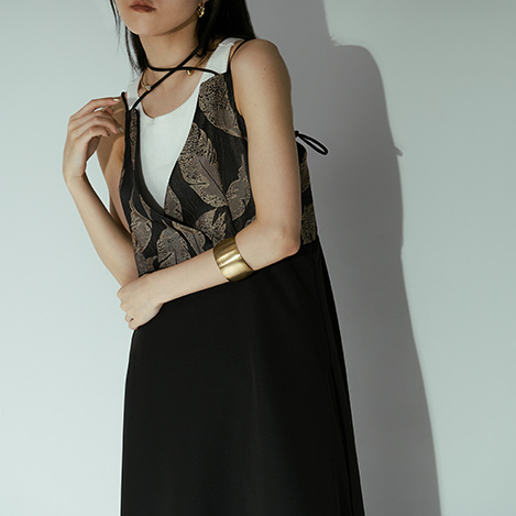 2点セット Jacquard Cami OnePiece 完成品配送 paygration.com