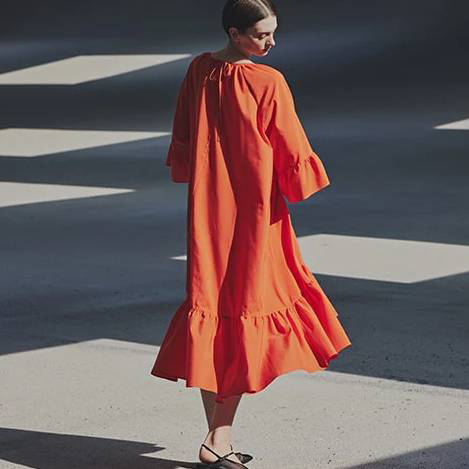 タイプライターギャザードレス