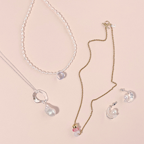 ピンク×ゴールドの美しいコントラスト「レム」のELLE SHOP限定ネックレスが登場