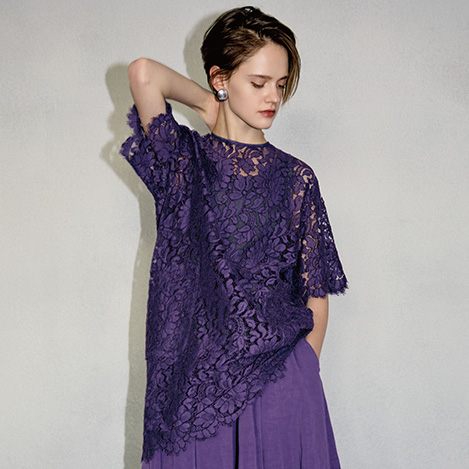 【Lace Item】コーディネートをリュクスに導く華やかなレースアイテム