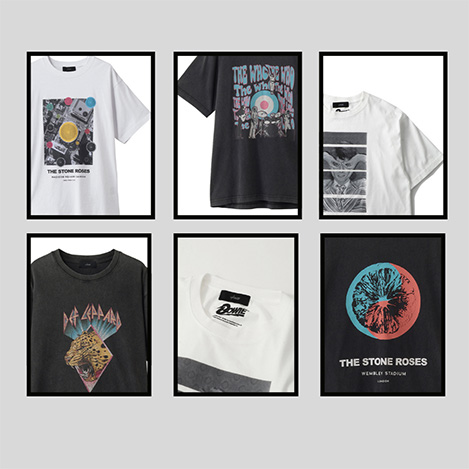 音楽とファッションが交差する。英国レジェンドのアーティストTシャツコレクション