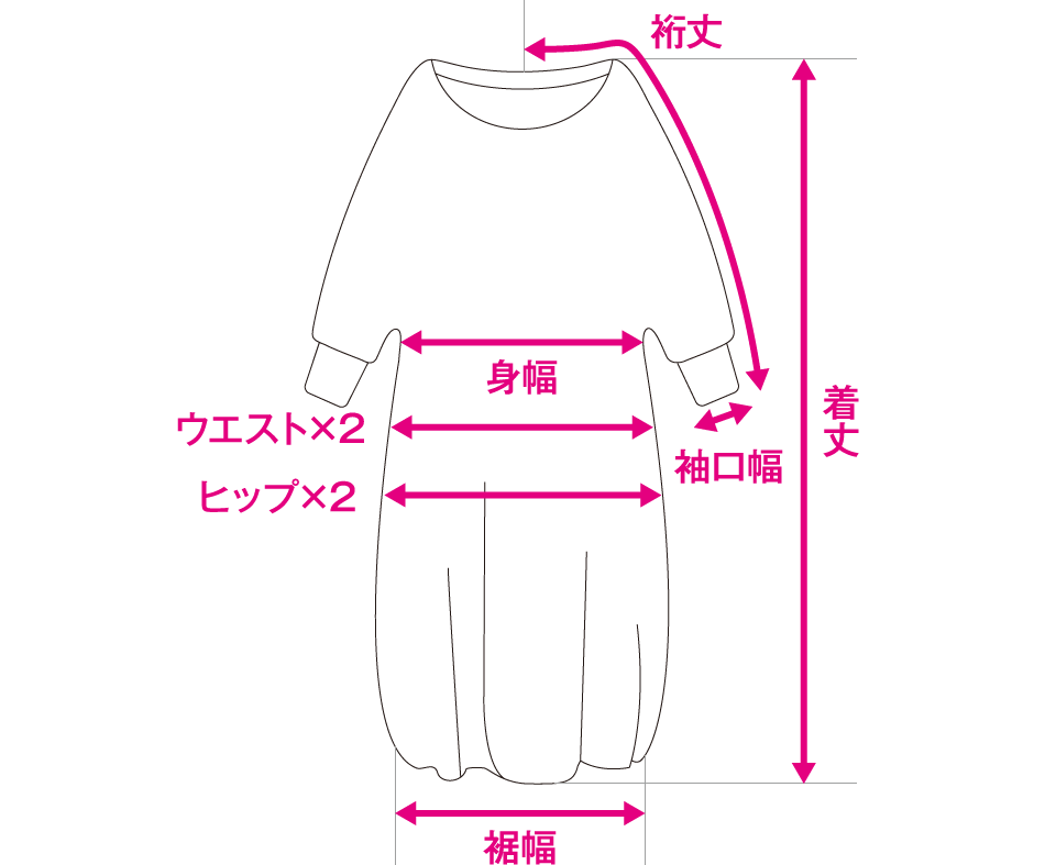 ドルマンスリーブワンピ