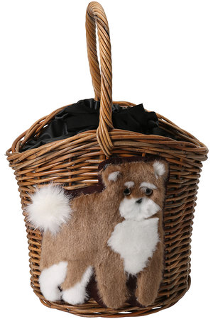 MUVEIL(ミュベール)｜柴犬カゴバッグ/ブラック の通販｜ELLESHOP  
