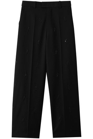 MUVEIL(ミュベール)｜ビーズ刺しゅうパンツ/ブラック の通販｜ELLESHOP
