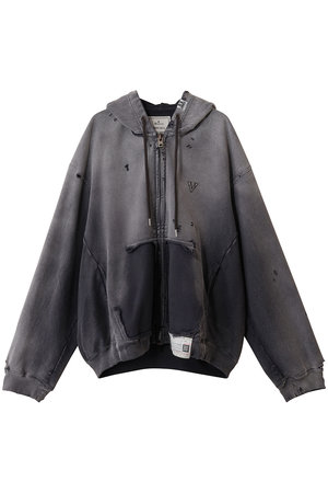 LA4910 ミハラヤスヒロ 長袖 ジップニットパーカー ネイビー M Maison MIHARA YASUHIRO ONLINE STORE（メゾンミハラヤスヒロ