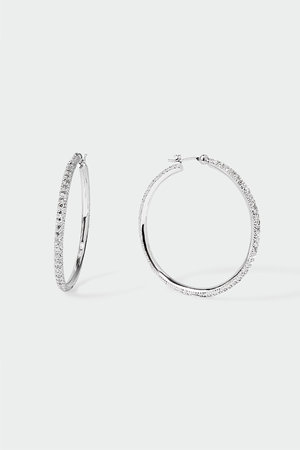 AYAMI jewelry(アヤミ ジュエリー)｜Pave Big Hoop ピアス/シルバー の