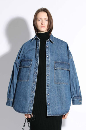 美品 SACRA サクラ 24AW オーセンティック デニム シャツ ジャケット SACRA(サクラ)｜オーセンティックデニムシャツジャケット