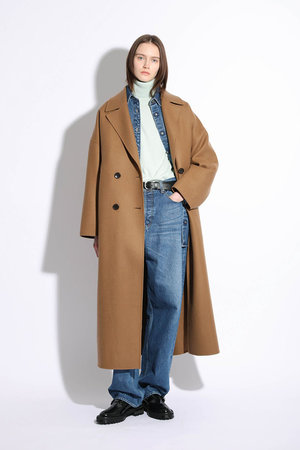 SACRA(サクラ)｜リバーテーラードコート/ベージュ の通販｜ELLESHOP