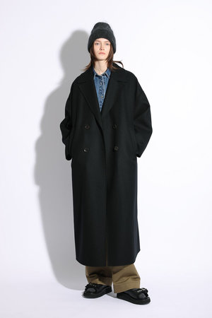 SACRA(サクラ)｜リバーテーラードコート/ブラック の通販｜ELLESHOP