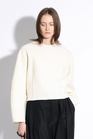 SACRA(サクラ)｜リングミルドウールプルオーバー/オフホワイト の通販