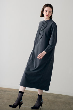 MARILYN MOON/マリリンムーン ティアードドレス ブラック 追加【MARILYN MOON/マリリンムーン】ティアードドレス（ワンピース