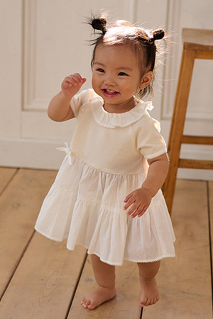 プリスティンキッズ服5点セット 80/90サイズ PRISTINE PRISTINE(プリスティン)｜【KIDS】天竺フリルカラーチュニック